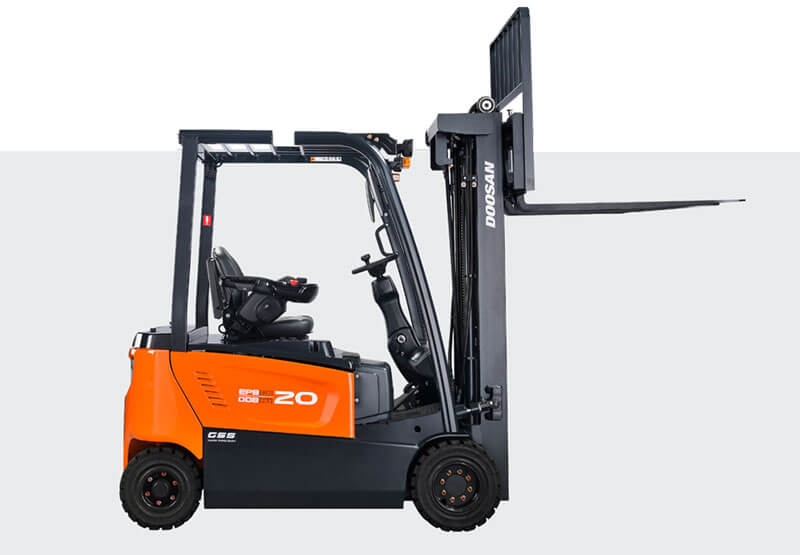 Forklift operator safely handling a commercial load in Stevenage